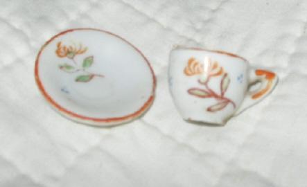 Vintage Miniature Porcelain Cup & Saucer **Made in Japan