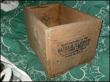Vintage National Telephone Company Wood Crate