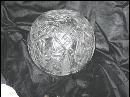 Vintage Large Crystal Rose Bowl