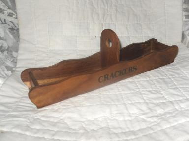 Vintage Wooden Cracker Caddy
