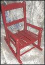 Child's Red Rocking Chair