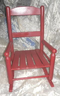 Child's Red Rocking Chair