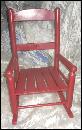 Child's Red Rocking Chair