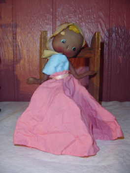 SALE 1940's Home Made Cloth and Wire Doll