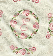 Beautiful Cross Stitched Pillow Top