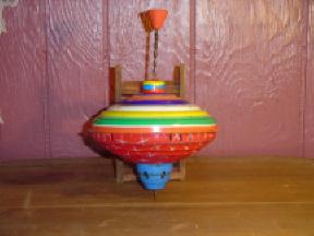 Vintage German Die Cast Toy Top