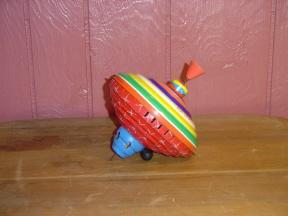 Vintage German Die Cast Toy Top