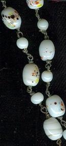 Antique Art Glass Bead & Wire Necklace