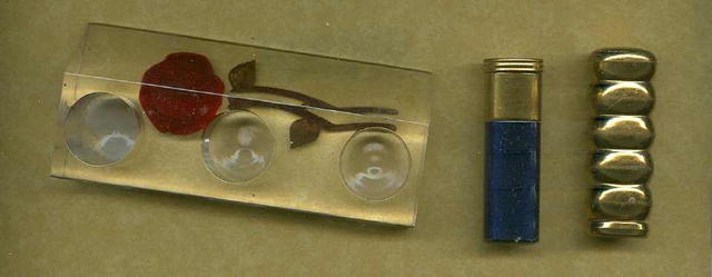 SALE Vintage Lucite Lipstick Holder