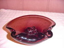 SALE Beautiful Amethyst Art Glass Dish