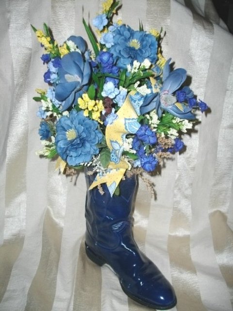 Cowboy Boot Flower Arrangement **Most Colors Available