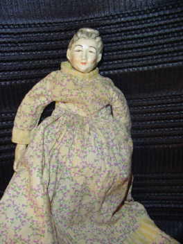 Antique Porcelain Shoulder Doll