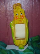 Vintage Miller Vegetable Corn Notepad Holder & Pen