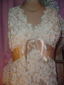 Vintage Lace & Ribbon Applique' Dress & Coat Set