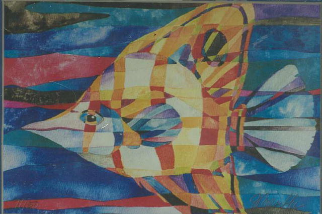 SALE Colorful Fish Watercolor