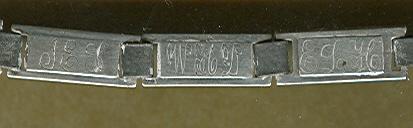 Early Sterling Silver Initial Bracelet