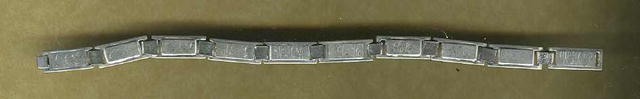 Early Sterling Silver Initial Bracelet