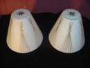 Vintage Mid Century Modern Satin Glass Light Shades or Globes