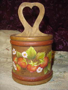Hand Painted Wooden Caddy
