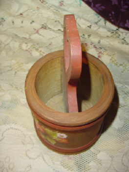 Hand Painted Wooden Caddy