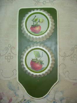 Hand Painted Strawberry Wall Hanging