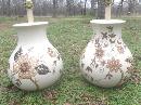 Vintage Large Ceramic Table Lamp Pair