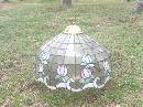 Leaded Stain Glass Hanging Light Fixture