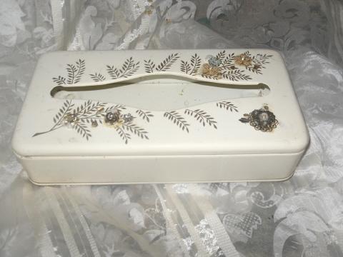 Vintage Ransburg Metal Tissue Holder