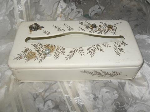 Vintage Ransburg Metal Tissue Holder