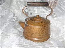 Vintage Hand Hammered Copper Teapot