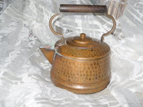 Vintage Hand Hammered Copper Teapot