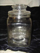 Vintage Clear Glass Candy Jar