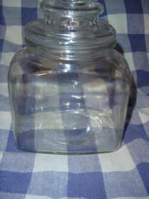 Vintage Clear Glass Candy Jar