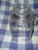 Vintage Clear Glass Candy Jar