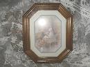 Vintage Homco Home Interior Lady w/Flowers Picture