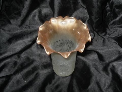 Vintage Satin Frosted Lamp Shades **Set of 3**