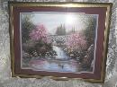 Homco Home Interior Large Old Stone Bridge Picture
