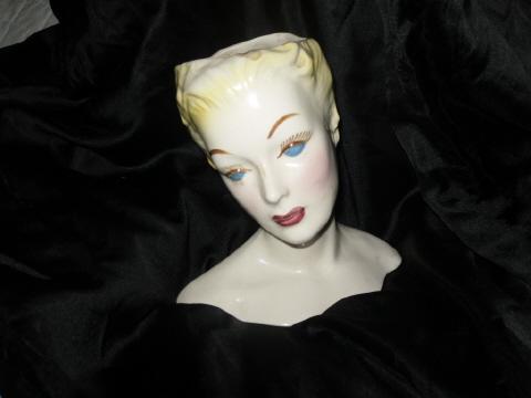 Vintage Hand Painted Head Vase