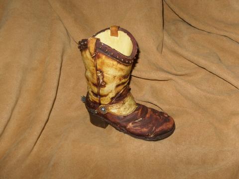 Homco Home Interior Western Boot Decoration