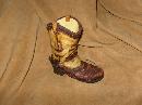 Homco Home Interior Western Boot Decoration