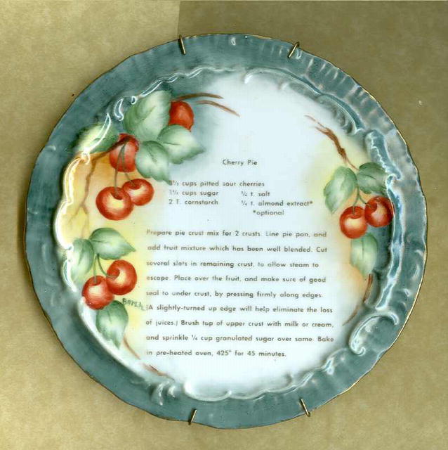 Hand Painted Porcelain Pot Lid