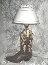 Cowboy Western Boot Table Lamp