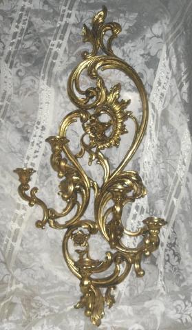 Vintage Large Syroco Wall Sconce