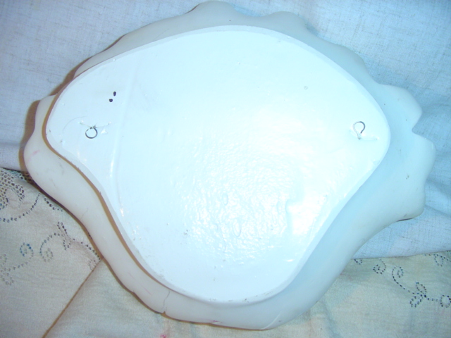 Vintage Chalkware Sea Shell Wall Pocket
