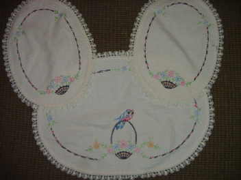 3 Piece Doilie Set Hand Crochet & Needlepoint