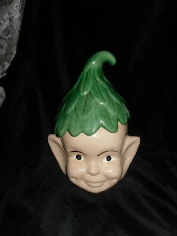 Vintage Pixie Elf Cookie Jar