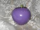 Vintage Metal Purple Plum Cookie Jar