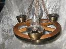 Vintage Wagon Wheel Light Fixture