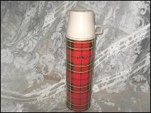 Vintage Large Red Plaid King Seeley Thermos