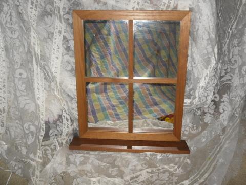 Mirror Window w/Shelf